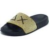 Claquettes Sun68 X36211 Slippers Strass Logo Nero