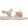 Sandales enfant Naturino Sandales en cuir avec des papillons appliqu&eacute;s MAUDI Rose
