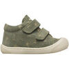Baskets basses enfant Naturino Chaussures premiers pas en su&egrave;de COCOON VL Vert