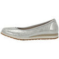 Chaussures d&eacute;contract&eacute;es femme sur Grenoble : Ballerines Dorking D9712-BU Argent&eacute;