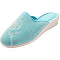 Chaussons Pediconfort Mules brod&eacute;es Bleu Grenoble
