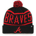 Bonnets sur Grenoble : Bonnet '47 Brand 47 BEANIE MLB ATLANTA BRAVES CALGARY CUFF KNIT BLACK