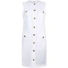 Robe courte Liu Jo Robe courte avec boutons logot&eacute;s Blanc