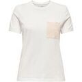 Tee-shirts sur Grenoble : T-shirt Only ONLENJA S/S O-NECK POCKET TOP JRS
