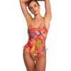 Maillots de bain Selmark Maillot de bain une pi&egrave;ce pr&eacute;form&eacute; SUNSET Mare Orange