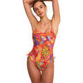 Maillots de bain Selmark Maillot de bain une pi&egrave;ce pr&eacute;form&eacute; SUNSET Mare Orange Grenoble