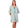 Robes sur Grenoble : Robe courte Admas Chemise de nuit manches mi-longues Palm Mosaic