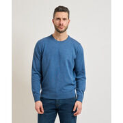 Pull Bugatti Pull pour homme avec logo brod&eacute; Bleu