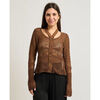 Gilet Manila Grace Cardigan femme avec mini ajourages