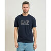 T-shirt Emporio Armani EA7 T-shirt &agrave; col rond pour homme avec logo Bleu