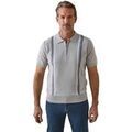 Polos sur Grenoble : Polo Daxon by - Pull polo zipp&eacute; homme Gris