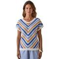 Sweat-shirt Daxon by - Pull ray&eacute; manches T