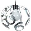 Lustres, suspensions et plafonniers Tosel Suspension globe m&eacute;tal aluminium Argent&eacute; Unique. . Maison & D&eacute;co > Lustres, suspensions et plafonniers.