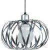 Lustres, suspensions et plafonniers Tosel Suspension globe m&eacute;tal aluminium Argent&eacute; Unique. . Maison & D&eacute;co > Lustres, suspensions et plafonniers.