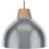 Lustres, suspensions et plafonniers Tosel Suspension d&ocirc;me m&eacute;tal aluminium Argent&eacute; Unique. . Maison & D&eacute;co > Lustres, suspensions et plafonniers.