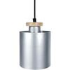 Lustres, suspensions et plafonniers Tosel Suspension cylindrique m&eacute;tal aluminium Argent&eacute; Unique. . Maison & D&eacute;co > Lustres, suspensions et plafonniers.
