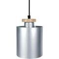 Lustres, suspensions et plafonniers Tosel Suspension cylindrique m&eacute;tal aluminium Argent&eacute; Unique. . Maison & D&eacute;co > Lustres, suspensions et plafonniers. Grenoble