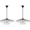 Lustres, suspensions et plafonniers Tosel Suspension g&eacute;om&eacute;trique m&eacute;tal aluminium Argent&eacute; Unique. . Maison & D&eacute;co > Lustres, suspensions et plafonniers.
