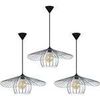 Lustres, suspensions et plafonniers Tosel Suspension g&eacute;om&eacute;trique m&eacute;tal aluminium Argent&eacute; Unique. . Maison & D&eacute;co > Lustres, suspensions et plafonniers.