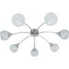 Lustres, suspensions et plafonniers Tosel Lustre multi bras m&eacute;tal aluminium Argent&eacute; Unique. . Maison & D&eacute;co > Lustres, suspensions et plafonniers.