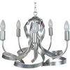 Lustres, suspensions et plafonniers Tosel Lustre multi bras m&eacute;tal aluminium Argent&eacute; Unique. . Maison & D&eacute;co > Lustres, suspensions et plafonniers.