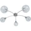 Lustres, suspensions et plafonniers Tosel Lustre multi bras m&eacute;tal aluminium Argent&eacute; Unique. . Maison & D&eacute;co > Lustres, suspensions et plafonniers.