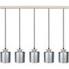 Lustres, suspensions et plafonniers Tosel Lustre bar m&eacute;tal aluminium Argent&eacute; Unique. . Maison & D&eacute;co > Lustres, suspensions et plafonniers.