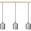 Lustres, suspensions et plafonniers Tosel Lustre bar m&eacute;tal aluminium Argent&eacute; Unique. . Maison & D&eacute;co > Lustres, suspensions et plafonniers.