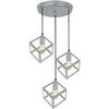 Lustres, suspensions et plafonniers Tosel Lustre grappe m&eacute;tal aluminium Argent&eacute; Unique. . Maison & D&eacute;co > Lustres, suspensions et plafonniers.