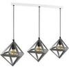 Lustres, suspensions et plafonniers Tosel Lustre bar m&eacute;tal aluminium Argent&eacute; Unique. . Maison & D&eacute;co > Lustres, suspensions et plafonniers.
