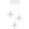 Lustres, suspensions et plafonniers Tosel Lustre grappe m&eacute;tal aluminium Argent&eacute; Unique. . Maison & D&eacute;co > Lustres, suspensions et plafonniers.
