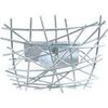 Lustres, suspensions et plafonniers Tosel Plafonnier g&eacute;om&eacute;trique m&eacute;tal aluminium Argent&eacute; Unique. . Maison & D&eacute;co > Lustres, suspensions et plafonniers.