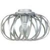 Lustres, suspensions et plafonniers Tosel Plafonnier globe m&eacute;tal aluminium Argent&eacute; Unique. . Maison & D&eacute;co > Lustres, suspensions et plafonniers.