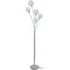 Lampadaires Tosel Lampadaire multi bras m&eacute;tal aluminium Argent&eacute; Unique. . Maison & D&eacute;co > Lampadaires.