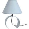 Lampes de bureau Tosel Lampe de chevet demi cylindrique m&eacute;tal aluminium Argent&eacute; Unique. . Maison & D&eacute;co > Lampes de bureau.