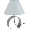 Lampes de bureau Tosel Lampe de chevet demi cylindrique m&eacute;tal aluminium Argent&eacute; Unique. . Maison & D&eacute;co > Lampes de bureau.