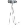 Lampadaires Tosel Lampadaire tr&eacute;pied m&eacute;tal aluminium Argent&eacute; Unique. . Maison & D&eacute;co > Lampadaires.