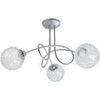 Lustres, suspensions et plafonniers Tosel Lustre multi bras m&eacute;tal aluminium Argent&eacute; Unique. . Maison & D&eacute;co > Lustres, suspensions et plafonniers.