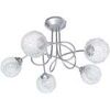 Lustres, suspensions et plafonniers Tosel Lustre multi bras m&eacute;tal aluminium Argent&eacute; Unique. . Maison & D&eacute;co > Lustres, suspensions et plafonniers.
