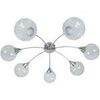 Lustres, suspensions et plafonniers Tosel Lustre multi bras m&eacute;tal aluminium Argent&eacute; Unique. . Maison & D&eacute;co > Lustres, suspensions et plafonniers.