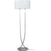 Lampadaires Tosel Lampadaire colonne m&eacute;tal aluminium et blanc Argent&eacute; Unique. . Maison & D&eacute;co > Lampadaires.
