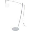 Lampadaires Tosel Lampadaire arqu&eacute; m&eacute;tal aluminium et blanc Argent&eacute; Unique. . Maison & D&eacute;co > Lampadaires.