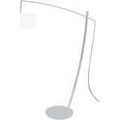 Lampadaires Tosel Lampadaire arqu&eacute; m&eacute;tal aluminium et blanc Argent&eacute; Unique. . Maison & D&eacute;co > Lampadaires. Grenoble