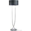 Lampadaires Tosel Lampadaire colonne m&eacute;tal aluminium et noir Argent&eacute; Unique. . Maison & D&eacute;co > Lampadaires.