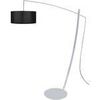 Lampadaires Tosel Lampadaire arqu&eacute; m&eacute;tal aluminium et noir Argent&eacute; Unique. . Maison & D&eacute;co > Lampadaires.