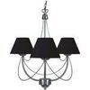 Lustres, suspensions et plafonniers Tosel Lustre multi bras m&eacute;tal aluminium et noir Argent&eacute; Unique. . Maison & D&eacute;co > Lustres, suspensions et plafonniers.