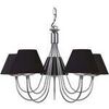 Lustres, suspensions et plafonniers Tosel Lustre multi bras m&eacute;tal aluminium et noir Argent&eacute; Unique. . Maison & D&eacute;co > Lustres, suspensions et plafonniers.