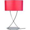 Lampes de bureau Tosel Lampe de salon g&eacute;om&eacute;trique m&eacute;tal aluminium et rouge Argent&eacute; Unique. . Maison & D&eacute;co > Lampes de bureau.