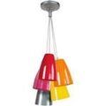 Luminaire sur Grenoble : Lustres, suspensions et plafonniers Tosel Lustre grappe m&eacute;tal aluminiumet multicolor Argent&eacute; Unique. . Maison & D&eacute;co > Lustres, suspensions et plafonniers.