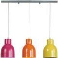 Luminaire sur Grenoble : Lustres, suspensions et plafonniers Tosel Lustre bar m&eacute;tal aluminiumet multicolor Argent&eacute; Unique. . Maison & D&eacute;co > Lustres, suspensions et plafonniers.